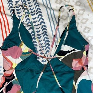 O’Neill small one piece bathing suit, floral pattern.